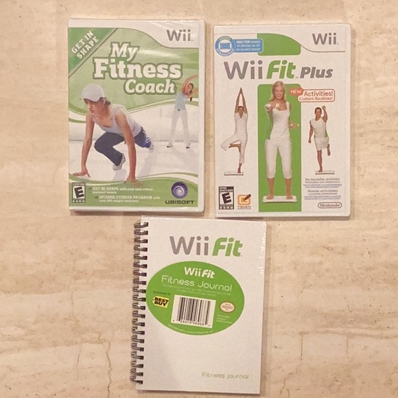 Wii Fit Plus Nintendo Wii Game & My Fitness Coach & Fitness Journal New - Picture 3 of 6